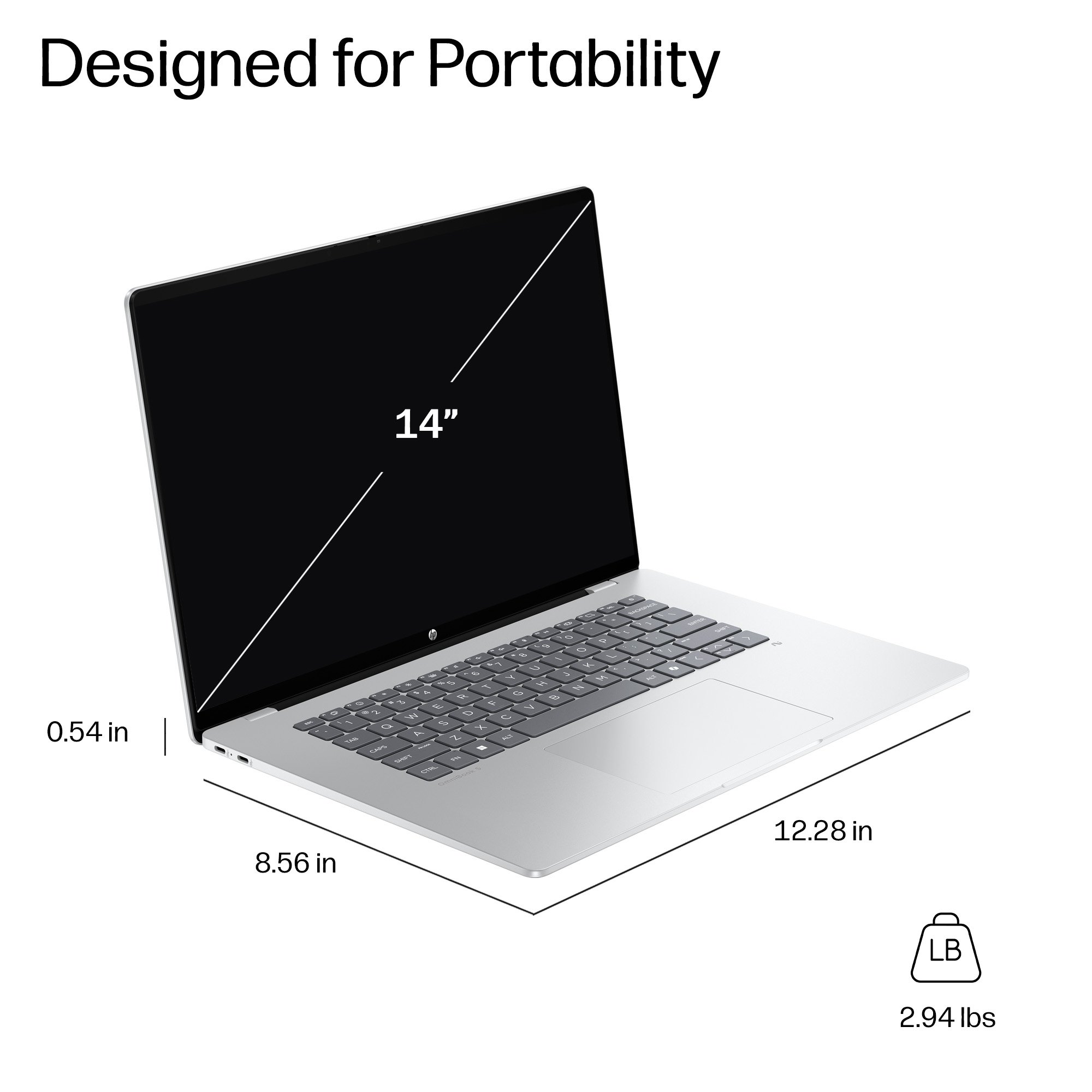 HP DP2H1EA laptop Copilot+ PC AMD Ryzen™ AI 5 330 – image 6
