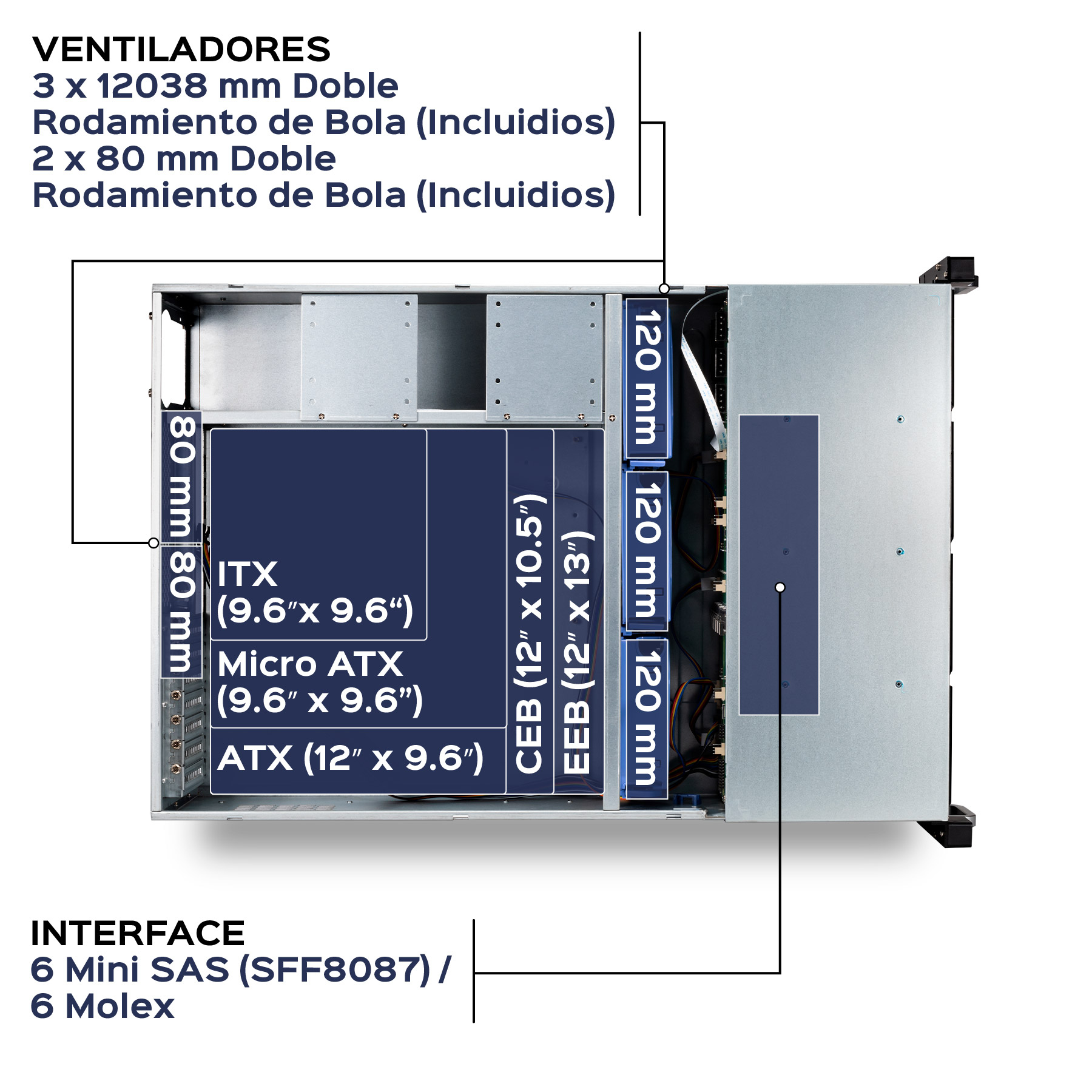 UNYKAch Server Rack Hot Swap 4U / 24 Bays – image 7