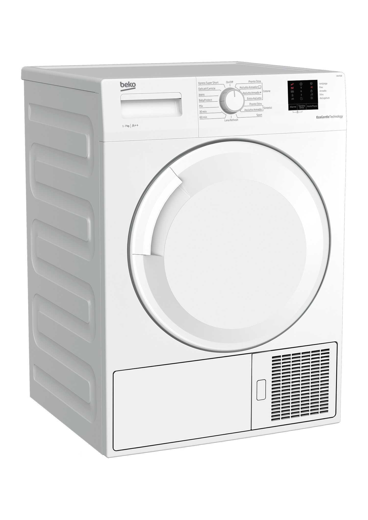 Beko DRX721B tumble dryer Freestanding Front-load – image 2