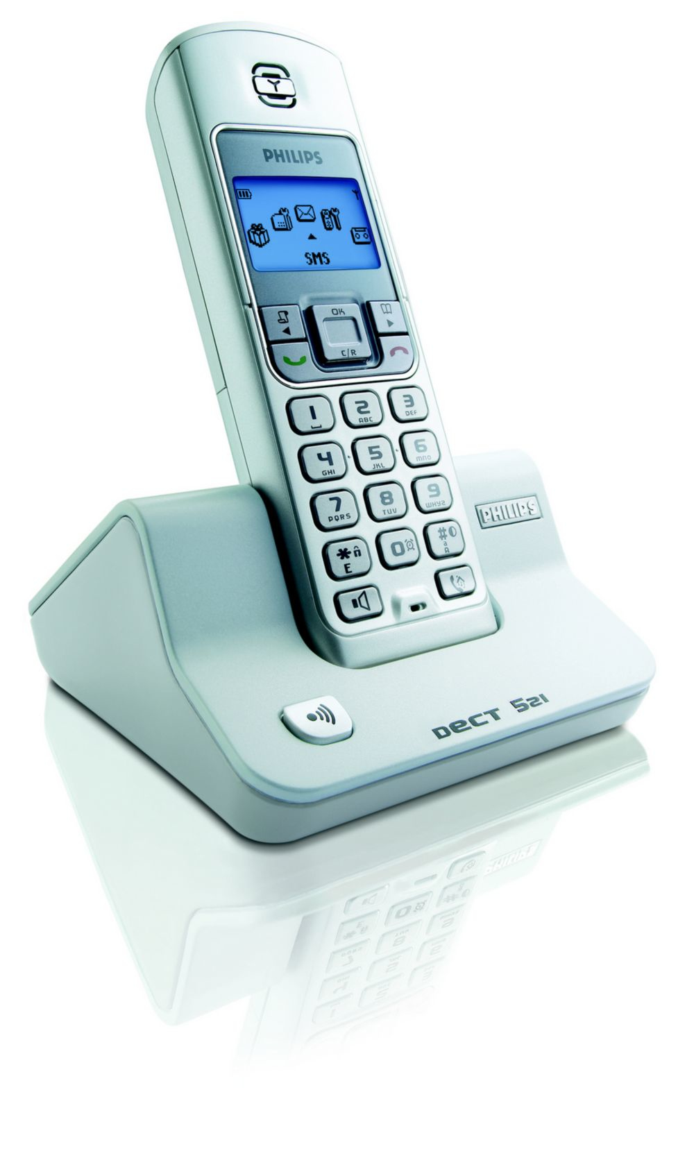 Philips DECT5211S/24 telephone DECT telephone Caller ID Grey