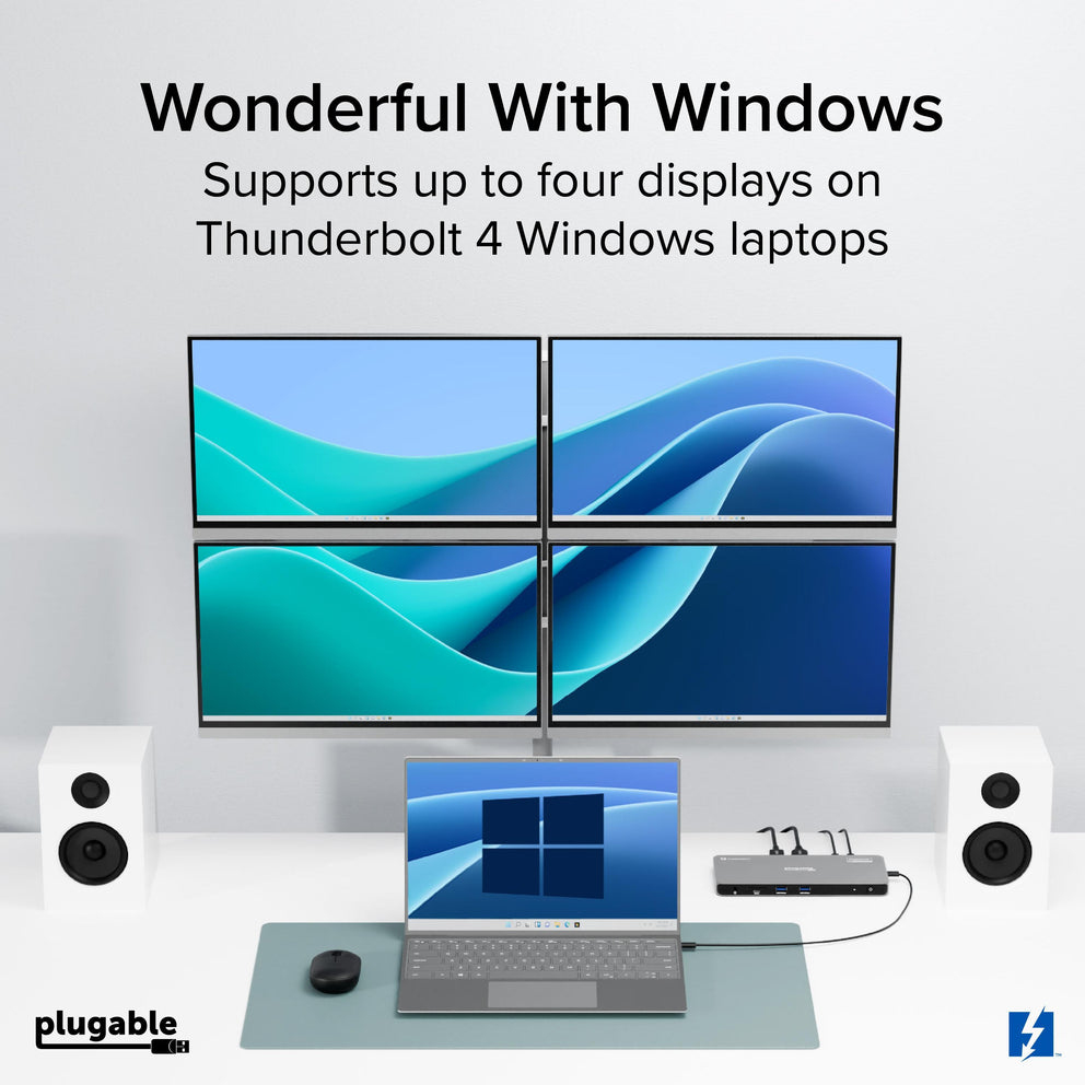 Plugable Technologies TBT-6950PD laptop dock/port replicator Wired Thunderbolt 4 Grey – image 4