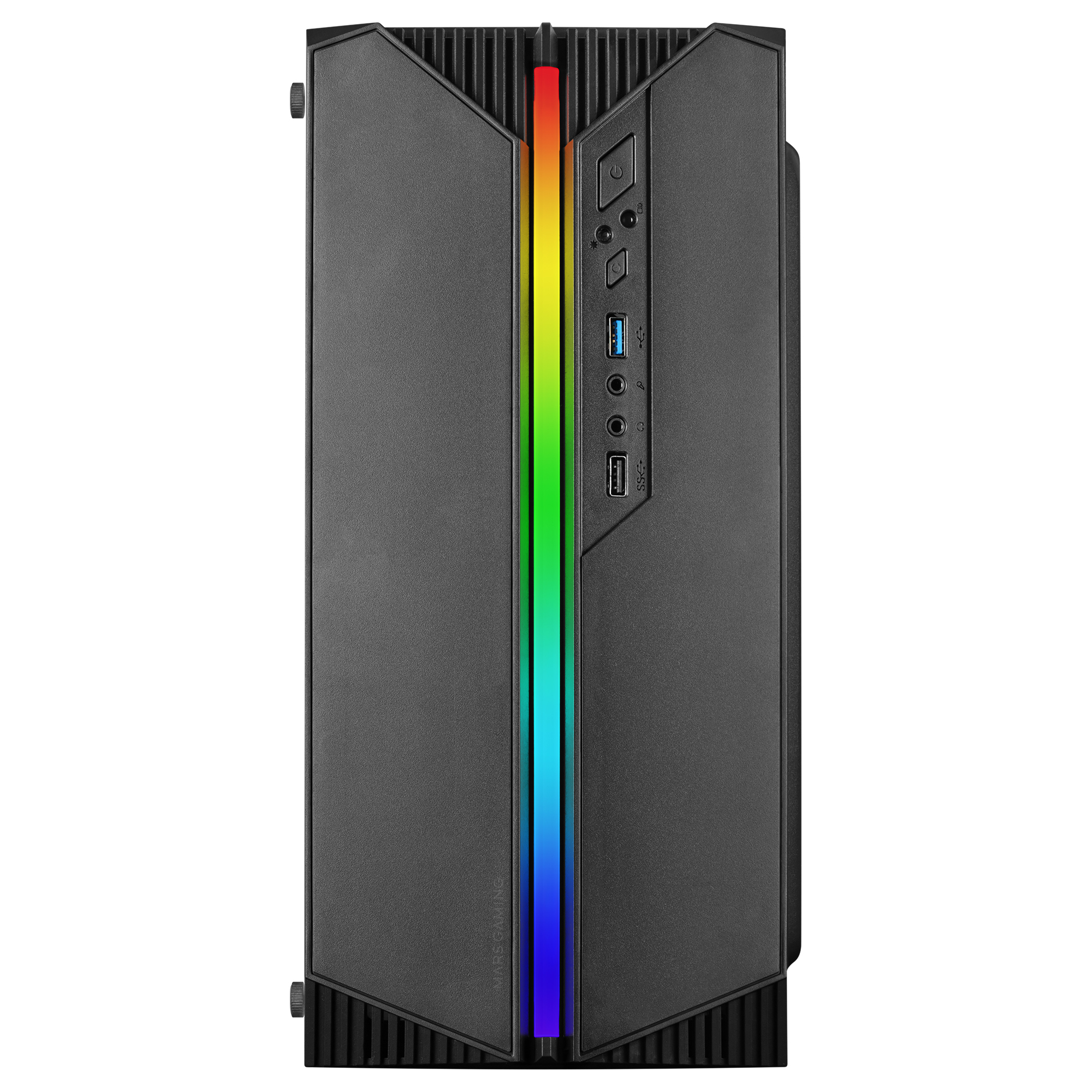 Mars Gaming MC-S1 Black Compact Micro-ATX Gaming PC Case ARGB Lighting 12 Modes FRGB Fan Full Side Window – image 2
