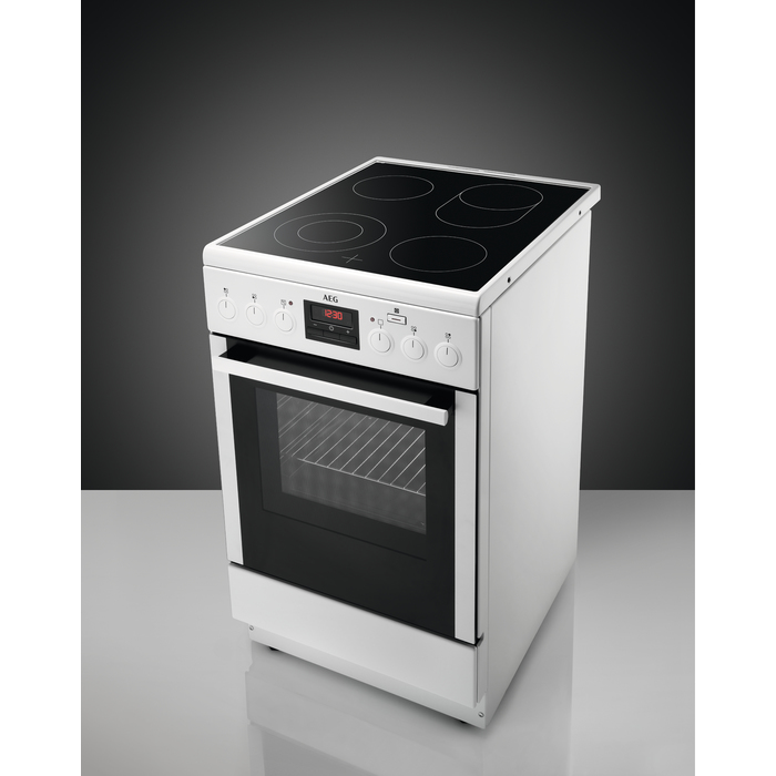 AEG CCB56400BW Freestanding cooker Electric Ceramic hob Black, White – image 6