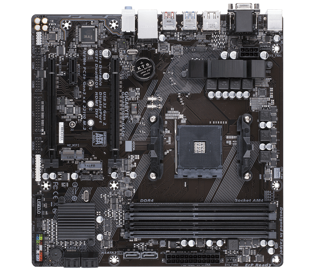 GIGABYTE GA-AB350M-DASH motherboard AMD B350 Socket AM4 micro ATX – image 2