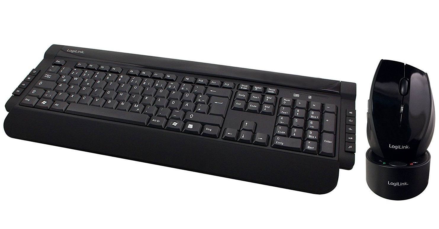 LogiLink ID0029 keyboard Mouse included RF Wireless QWERTY Black