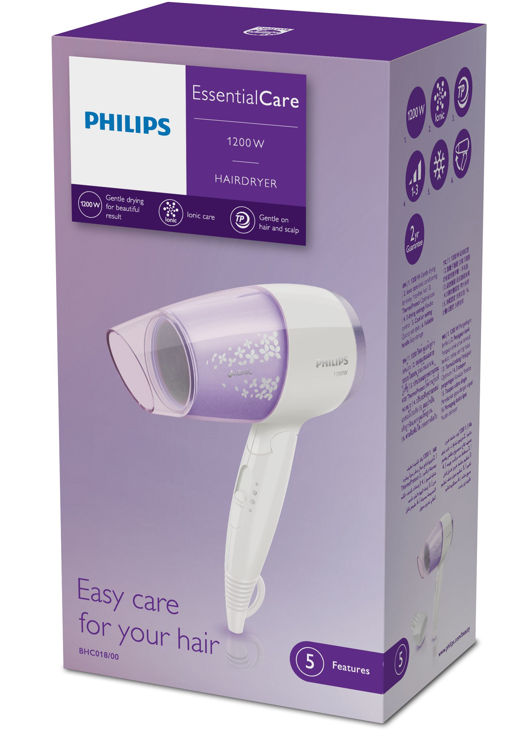Philips Essential Care BHC018/00 hair dryer – image 2