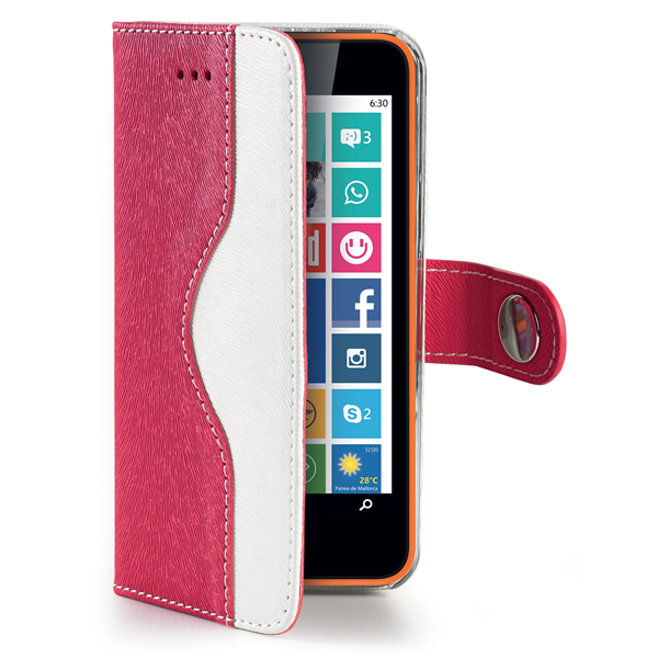 Celly ONDAL630PK mobile phone case Wallet case Pink, White