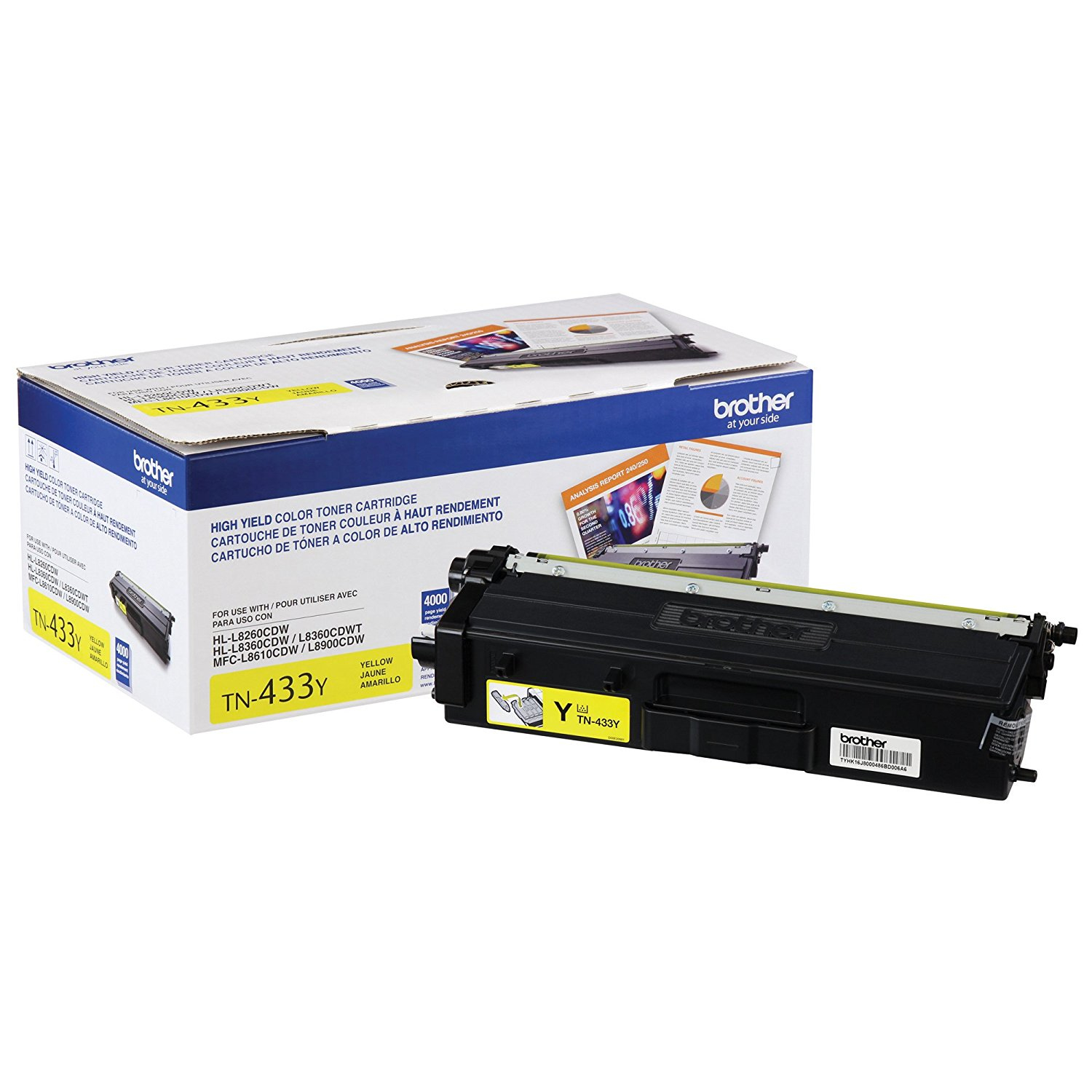 Brother TN-433Y toner cartridge 1 pc(s) Original Yellow – image 1
