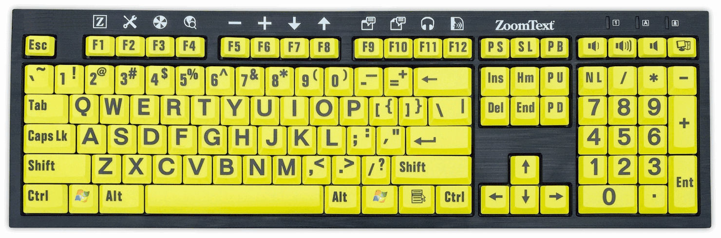 Hypertec K-ZT-BY keyboard Office USB QWERTY English Black, Yellow