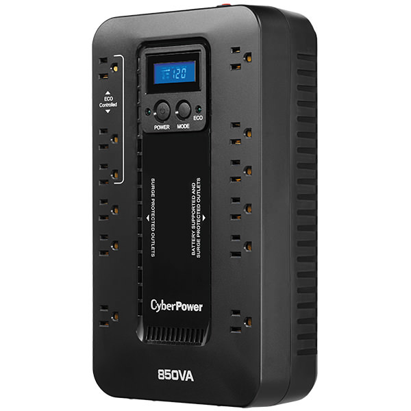 CyberPower EC850LCD uninterruptible power supply (UPS) Line-Interactive 0.85 kVA – image 3