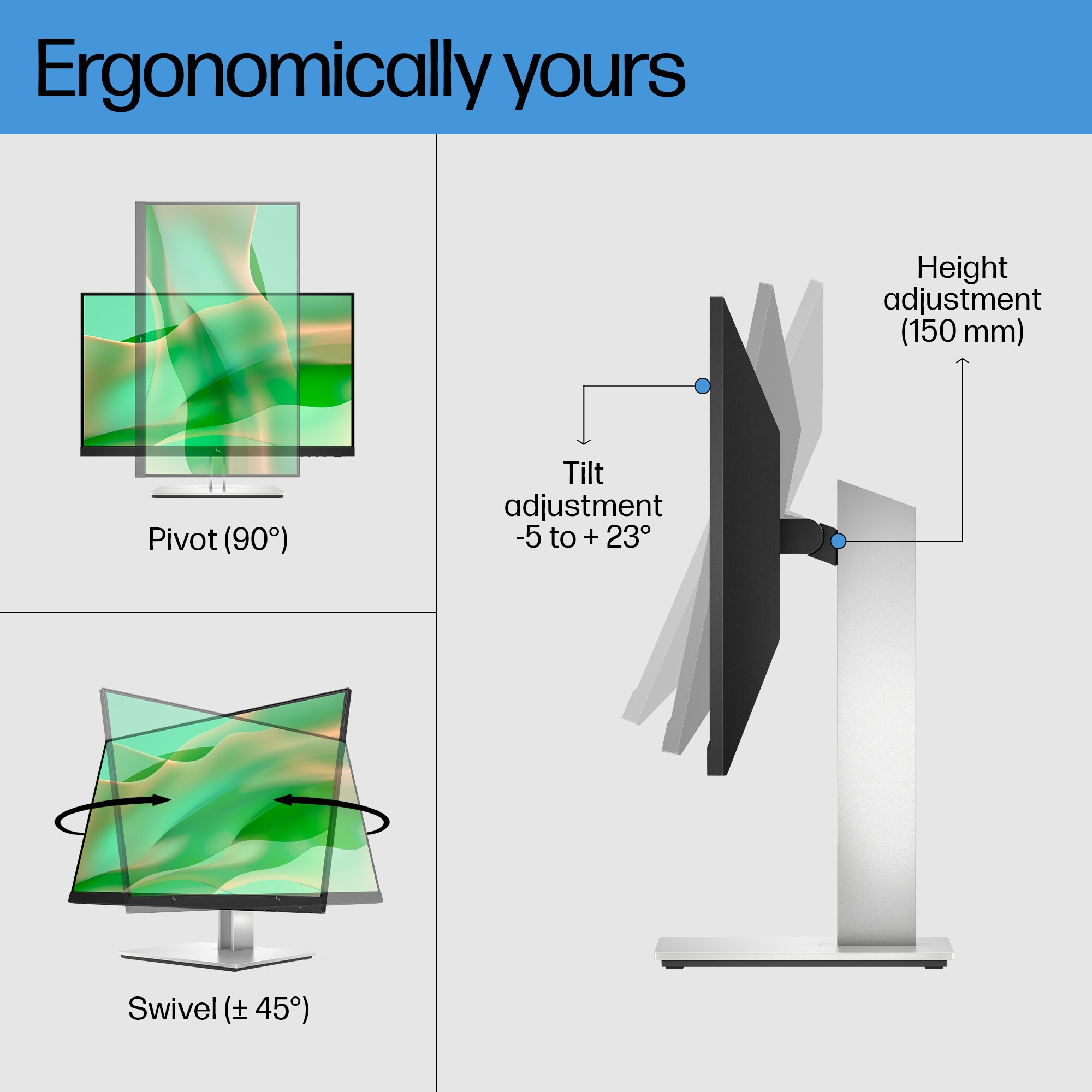 HP E24 G4 FHD Monitor – image 4