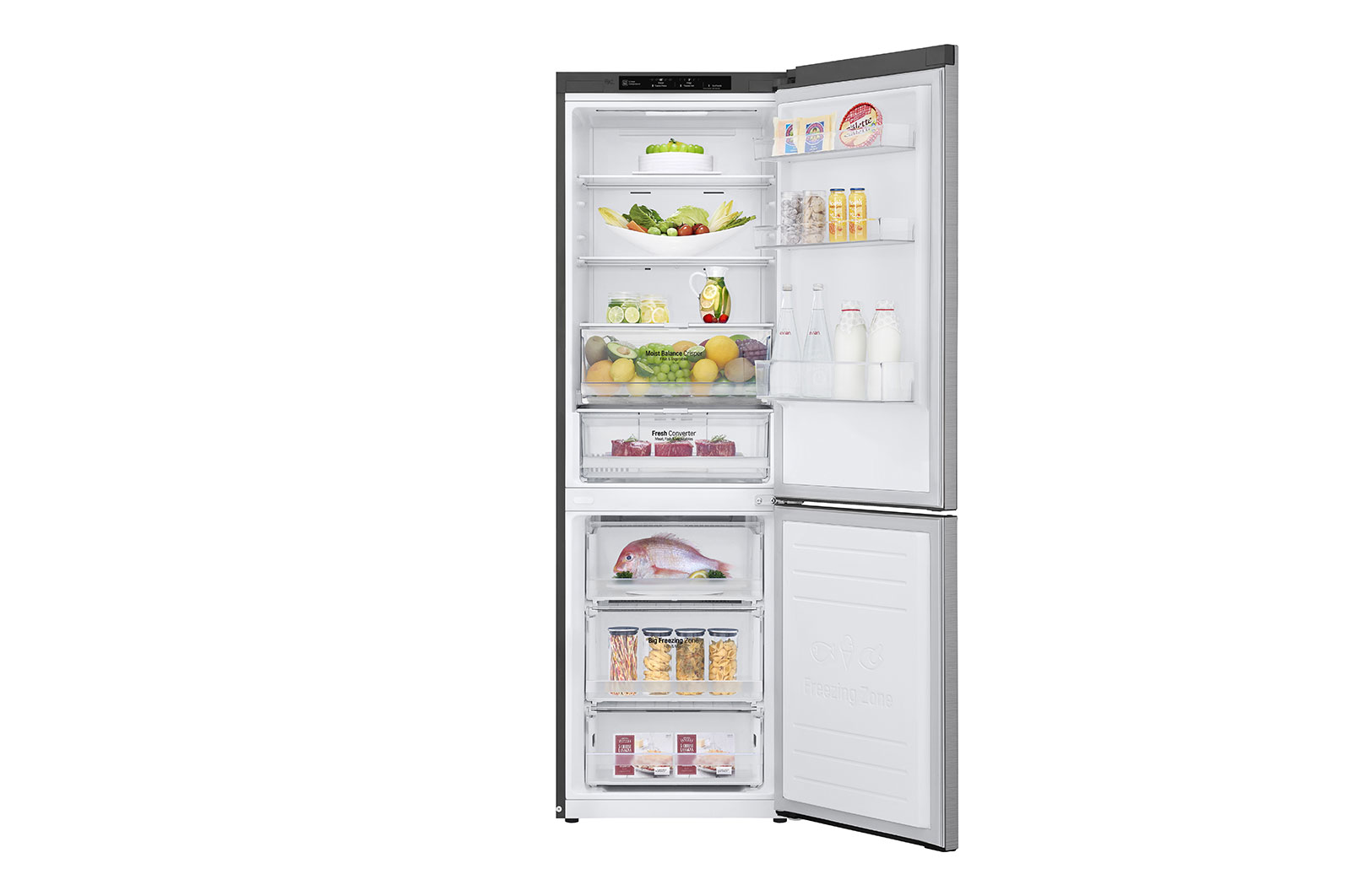 LG GBB61PZGFN fridge-freezer Freestanding – image 2