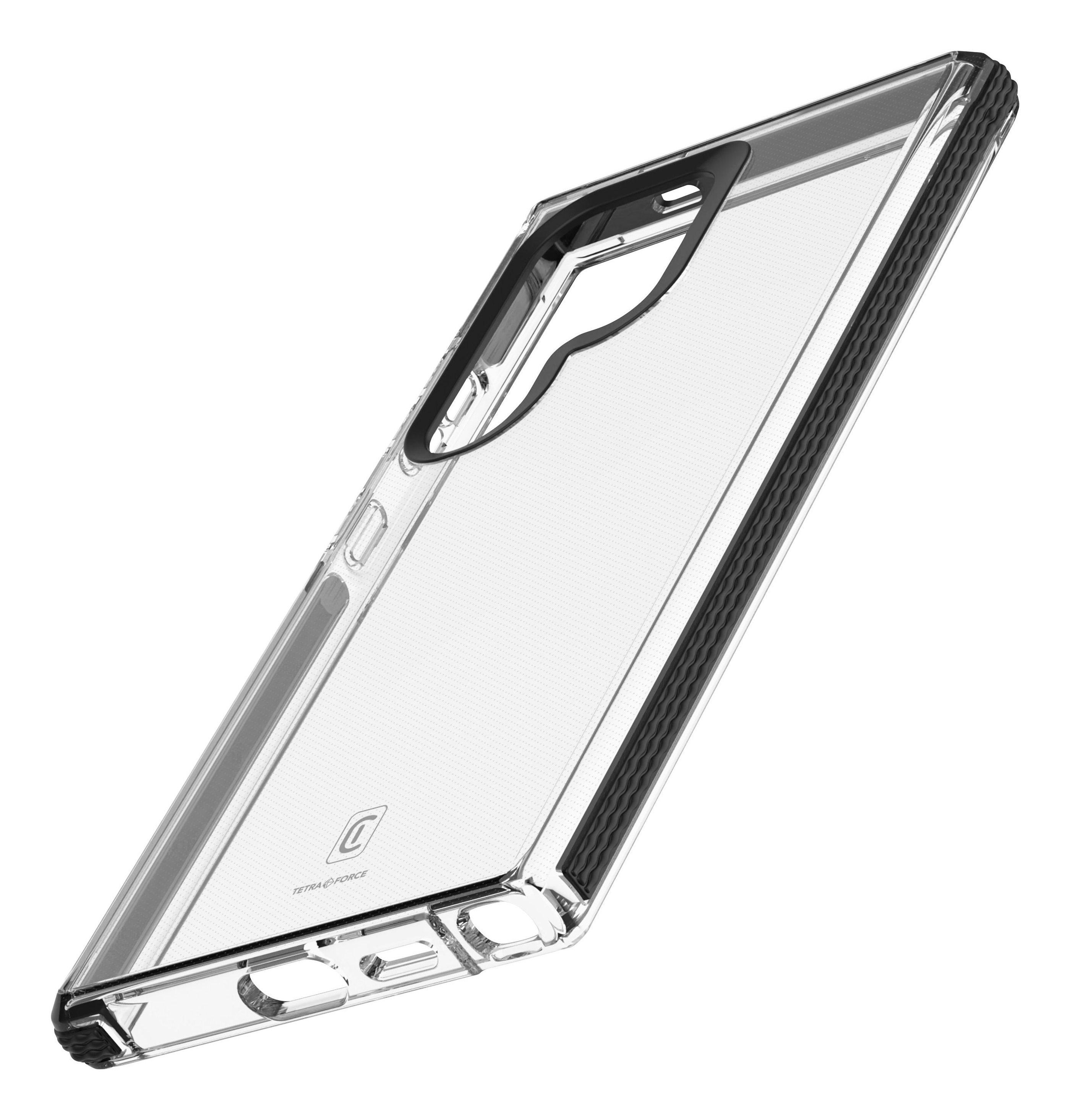 Cellularline Tetra Force Strong Guard - Galaxy S25 Ultra Custodia flessibile ultra-protettiva, anti-shock con tecnologia antiba