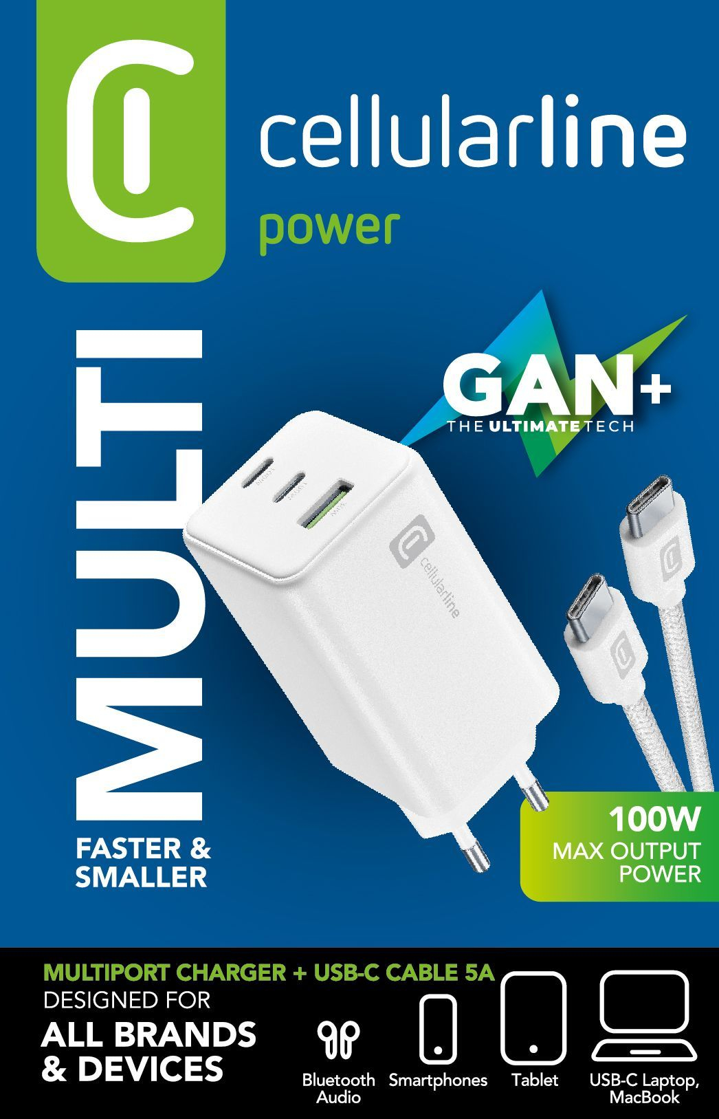 Cellularline Multipower 100W Kit - Smartphone, tablet e laptop – image 1