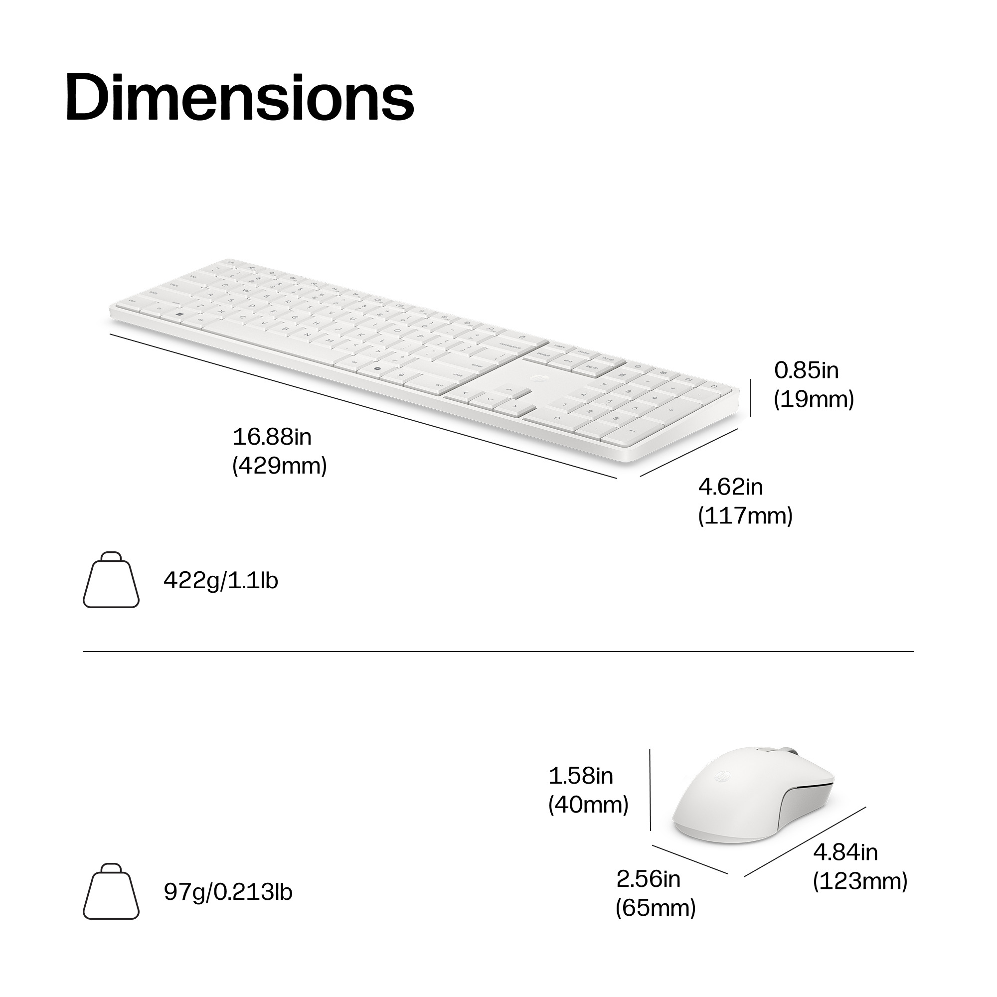 HP 270C Wireless Mouse and Keyboard Combo – image 3