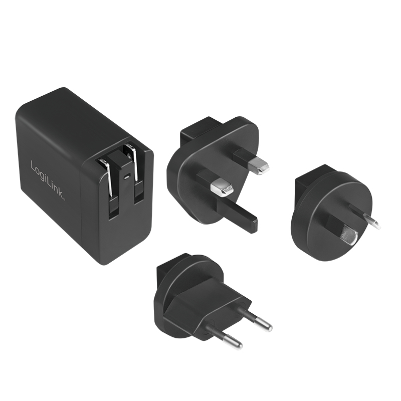 LogiLink USB socket travel adapter for 2.1A Fast Charging – image 2