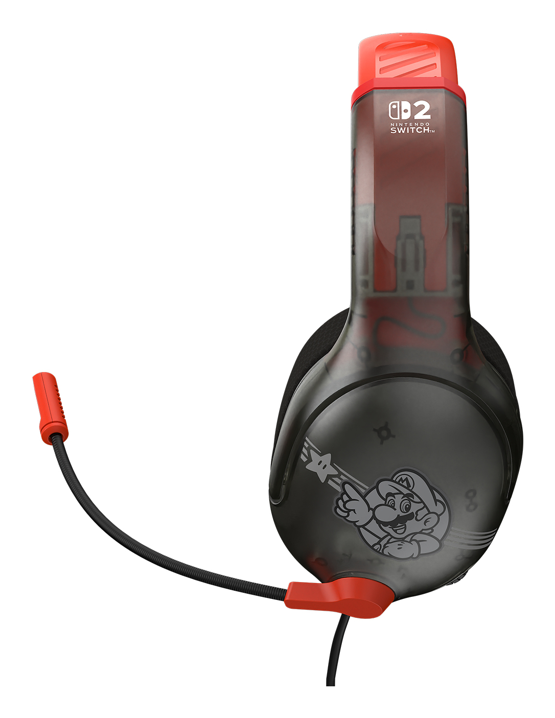 Turtle Beach Airlite Fit Mario Star Casque de Gaming Filaire sous Licence Officielle pour Nintendo Switch 2