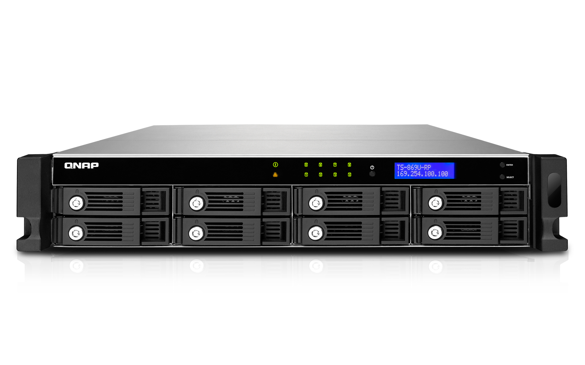 QNAP TS-869U-RP NAS/storage server Rack (2U) Intel Atom® D2700 – image 6