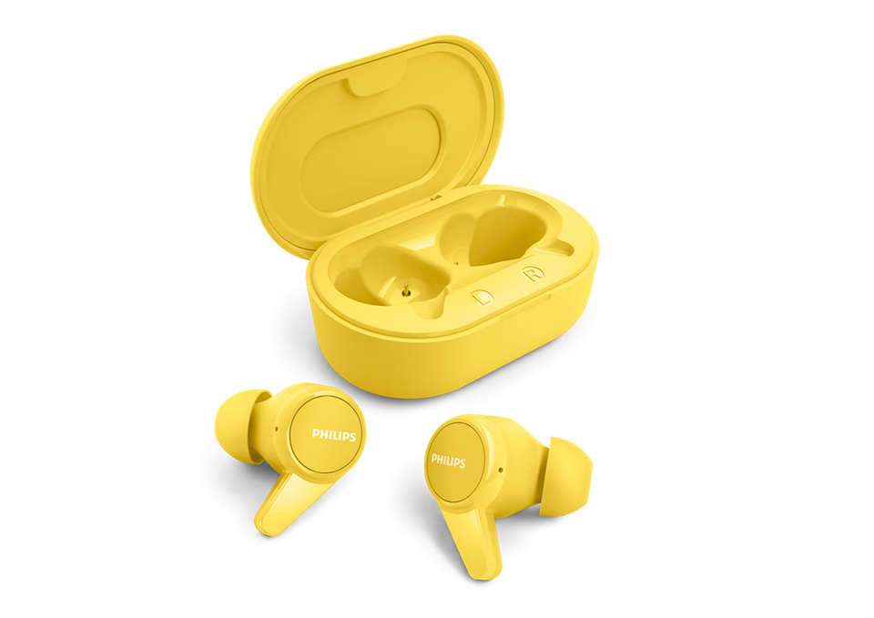 Philips 1000 series TAT1207YL/00 headphones/headset Wireless In-ear Bluetooth Yellow – image 1