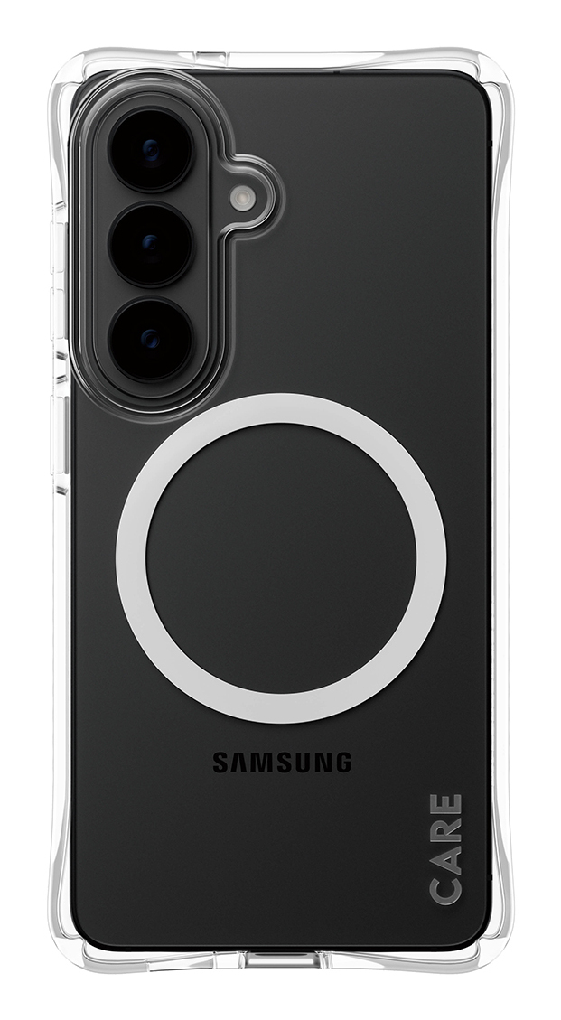 PanzerGlass CARE™ by PanzerGlass® Samba Case Transparent w. White Qi Samsung Galaxy S26