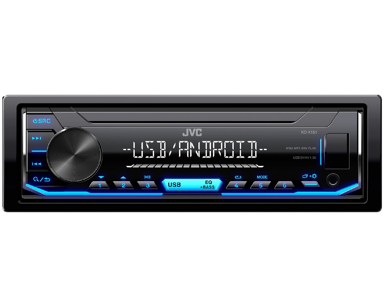 JVC KD-X151 car media receiver Black – image 1