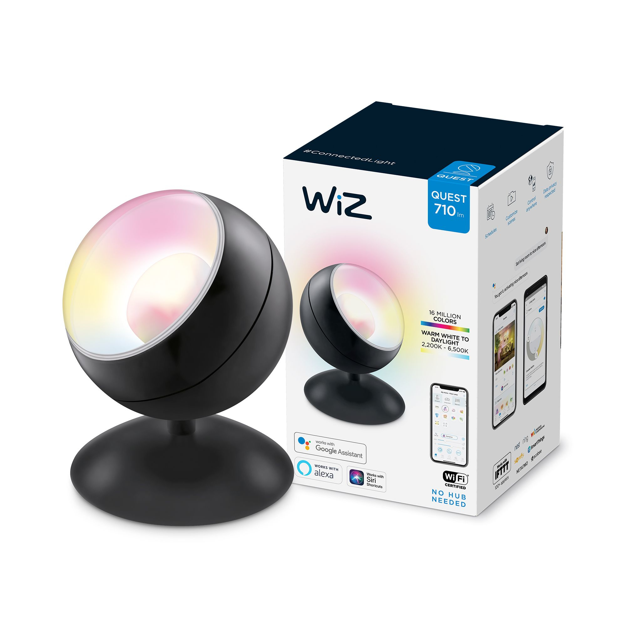 WiZ 8719514261389 smart lighting Smart table lamp Wi-Fi/Bluetooth – image 3