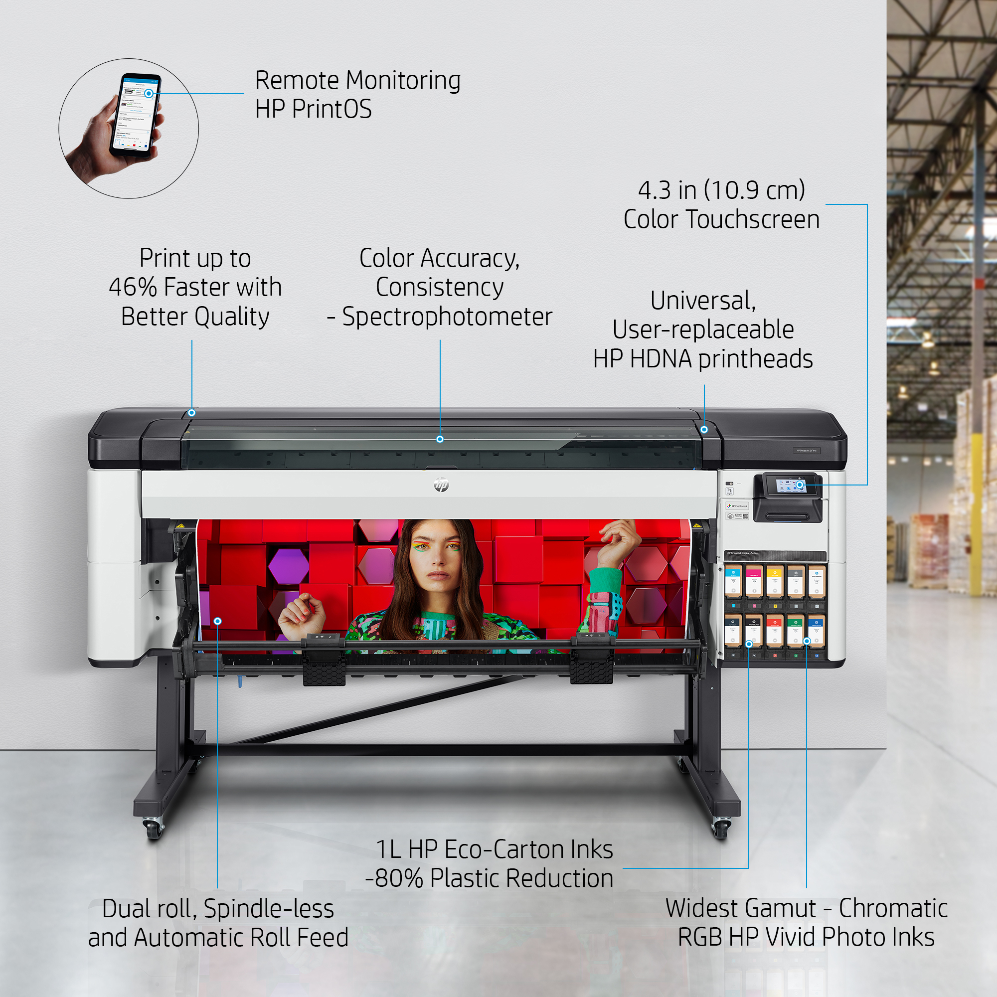 HP DesignJet Z9+ 64in Production Print – image 3