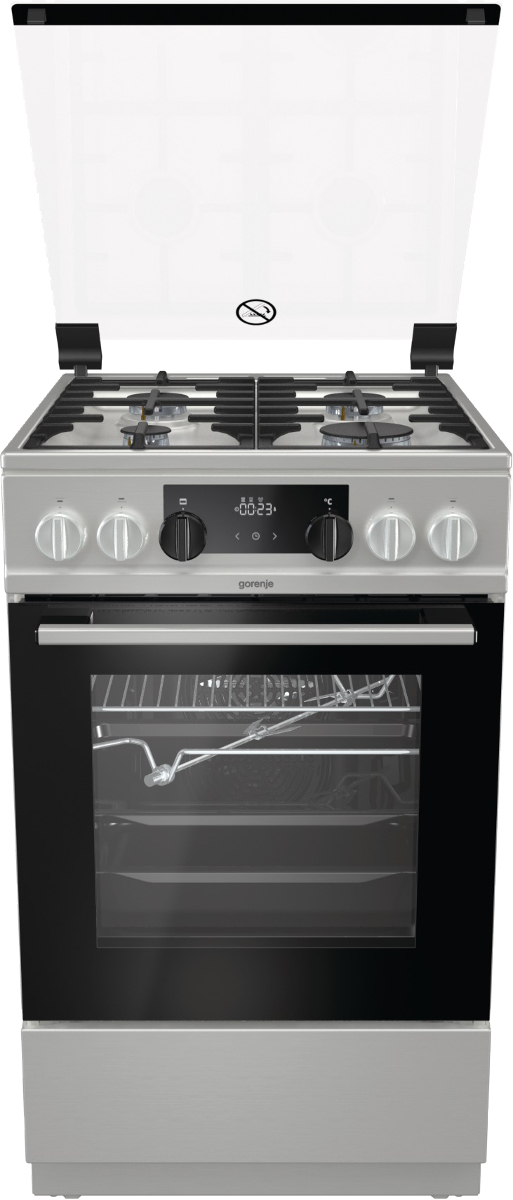Gorenje KS5350XF cooker Freestanding cooker Electric Gas Stainless steel – image 2
