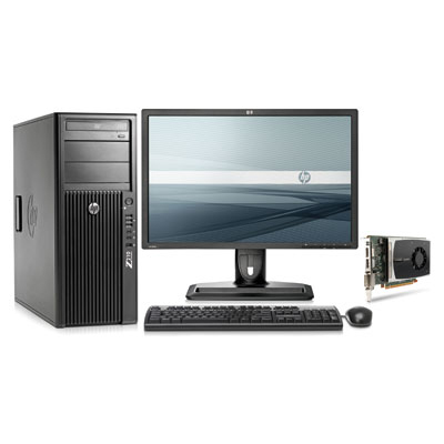 HP 210 MT + NVIDIA Quadro 2000 + ZR2440w