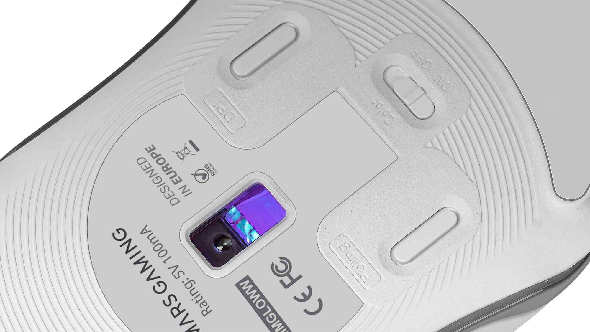 Mars Gaming MMGLOW Chroma-Glow RGB Gaming Mouse Mirror Finish Ultra-Lightweight 12800 DPI White – image 5