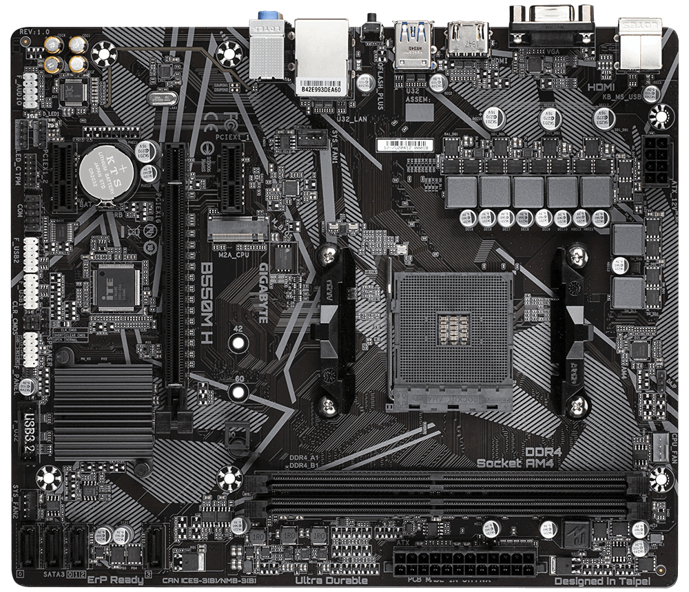 GIGABYTE B550M H – image 2