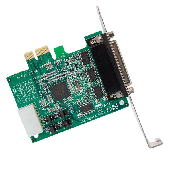StarTech.com Discontinued and replaced by PEX4S953 - 4 Port Native PCI Express RS232 Serial Adapter Card with 16950 UART - PCIe RS232 Serial Card – image 3
