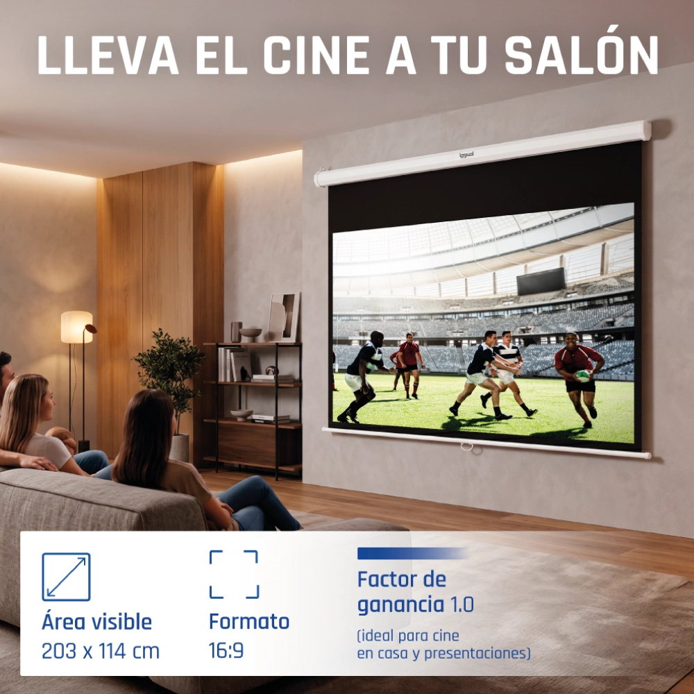 iggual PSIMS203 projection screen 2.34 m (92") 16:9 – image 2