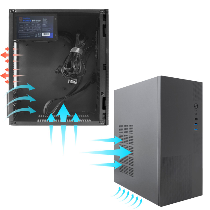 CoolBox COO-PCM440-F computer case Midi Tower Black – image 5