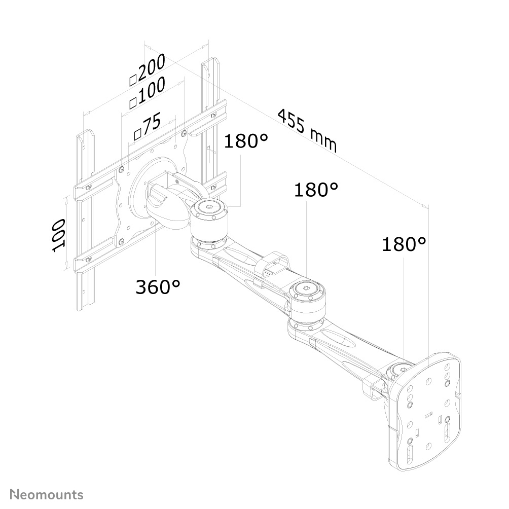 Neomounts tv wall mount – image 4