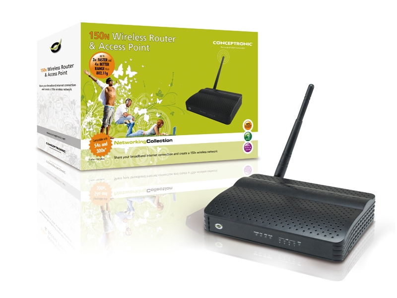 Conceptronic 150Mbps 11n Wireless Router & Access Point – image 3