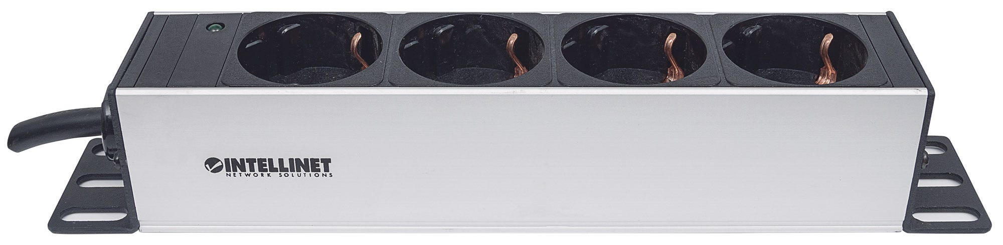 Intellinet 10" 1U Rackmount 4-Output Power Distribution Unit (PDU) EU CEE 7/3 Outlets, With Power Indicator, No Surge Protection, Built-in 1.8m Power Cord with – image 4