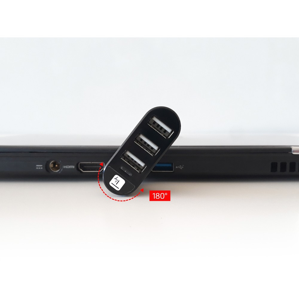 Techly IUSB2-HUB3-ROTB interface hub USB 2.0 480 Mbit/s Black – image 7