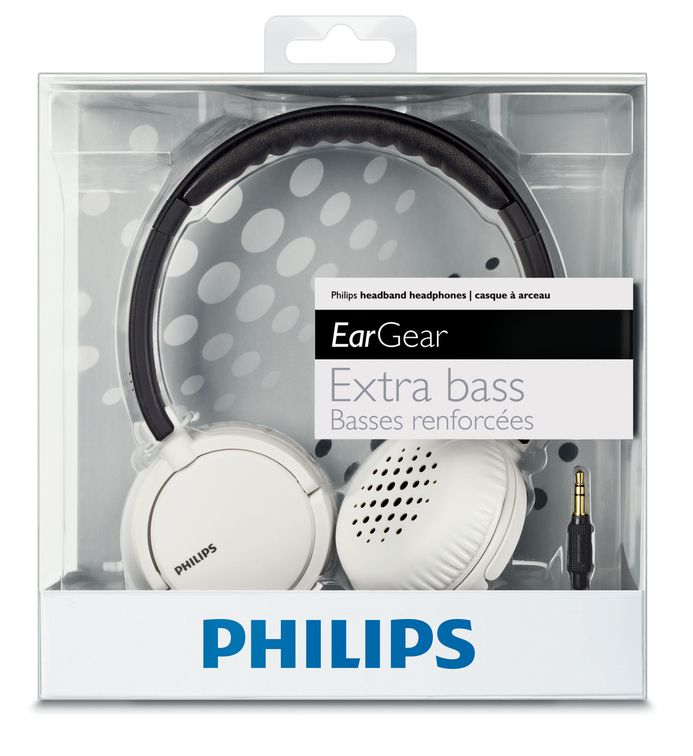 Philips SHL5003/28 headphones/headset Wired Head-band Black, White – image 2