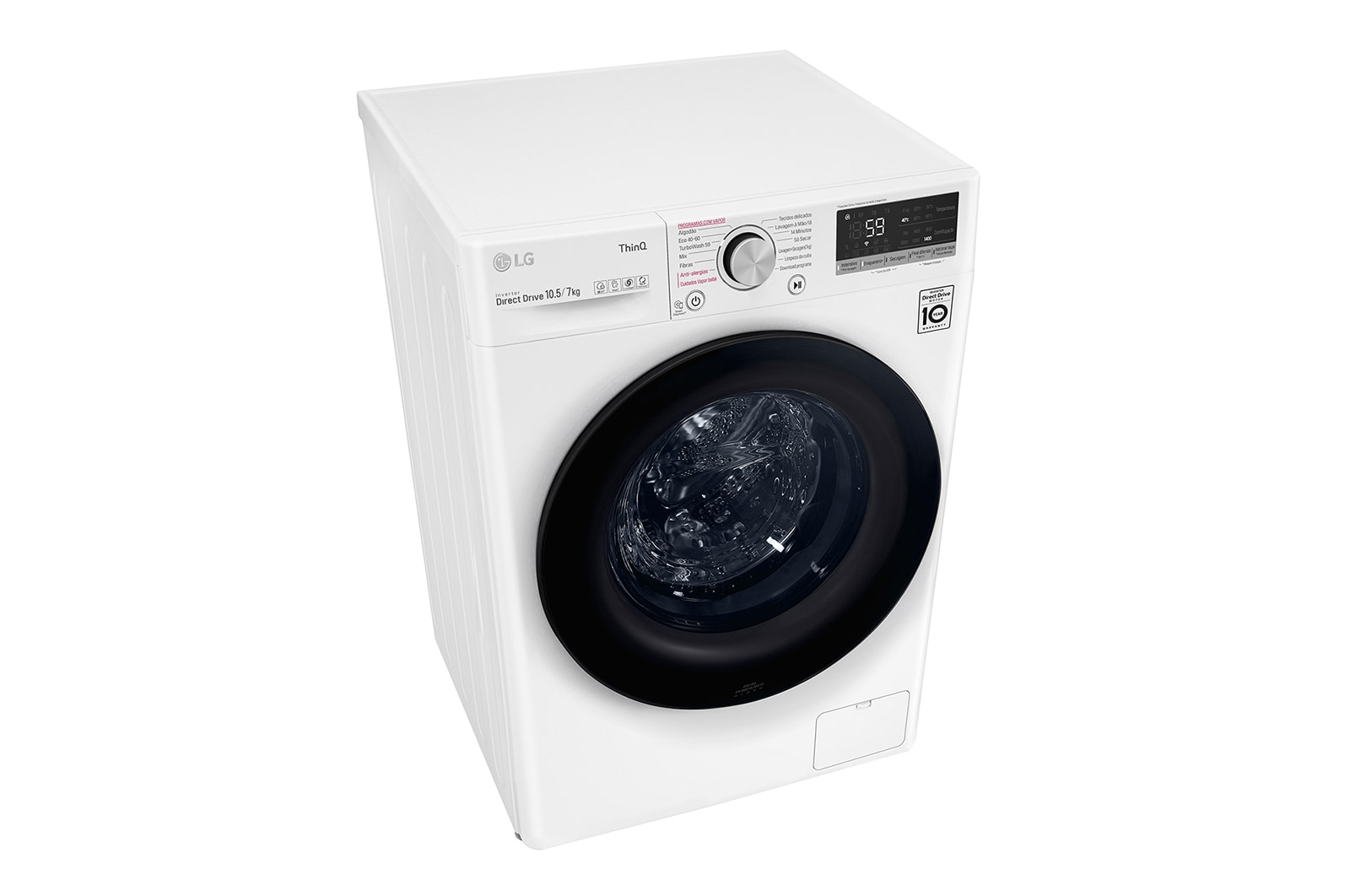 LG F4DV5010SMW washer dryer Freestanding Front-load White – image 8