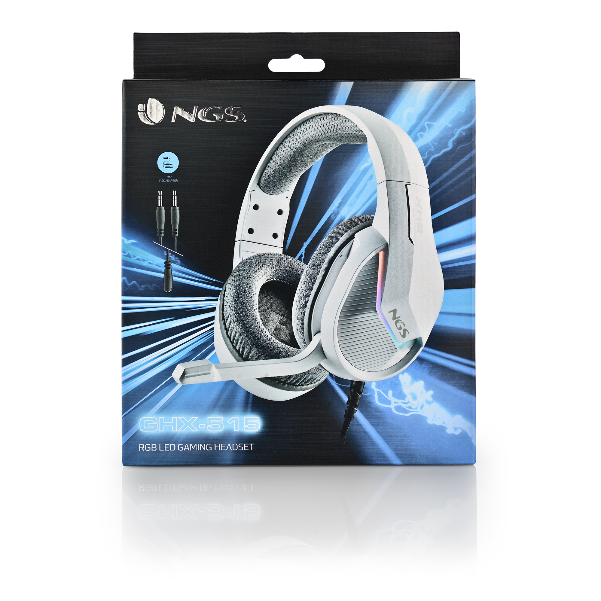 NGS GHX-515 Headset Wired Head-band Gaming USB Type-A White – image 7