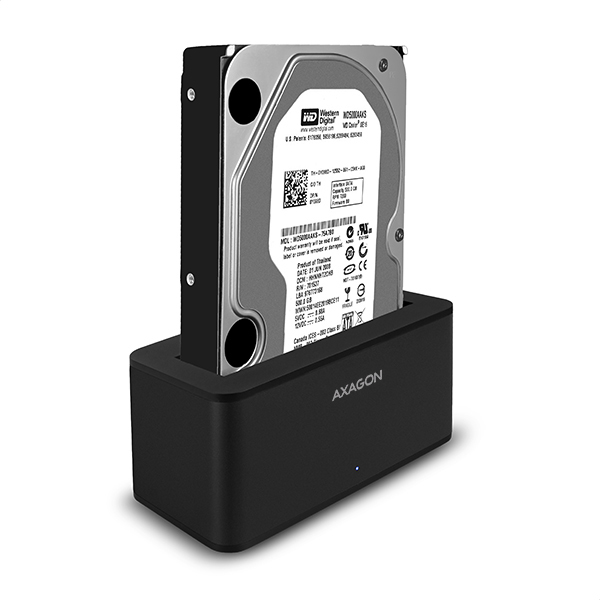 Axagon ADSA-SMB storage drive docking station USB 3.2 Gen 1 (3.1 Gen 1) Type micro-B Black – image 3