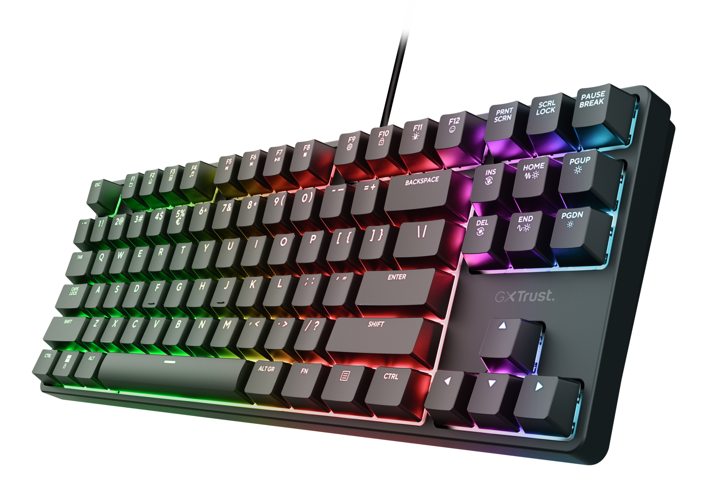 Trust 26135 keyboard Gaming USB QWERTZ German Black