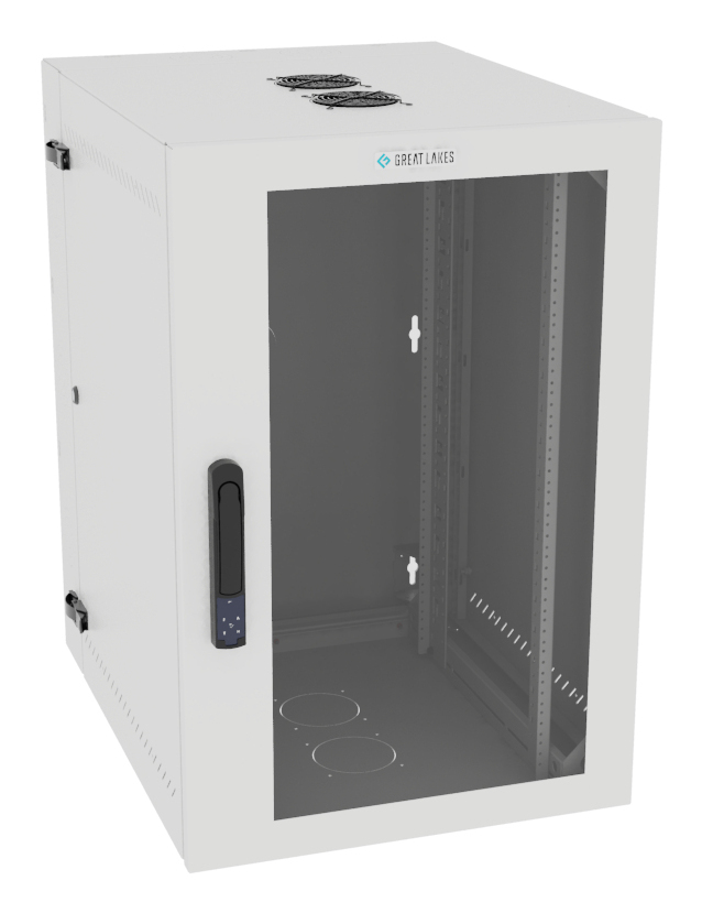 Vertiv VR Rack GL36WMCMP-W-SE-AF-00 rack cabinet 19U Wall mounted rack White