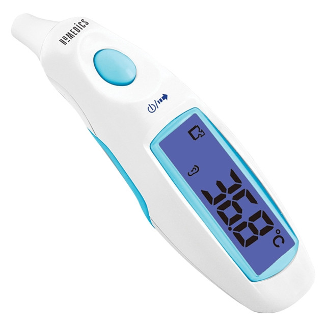 صورة ميزان حرارة HoMedics TE-101-EU للأذن - أزرق/أبيض