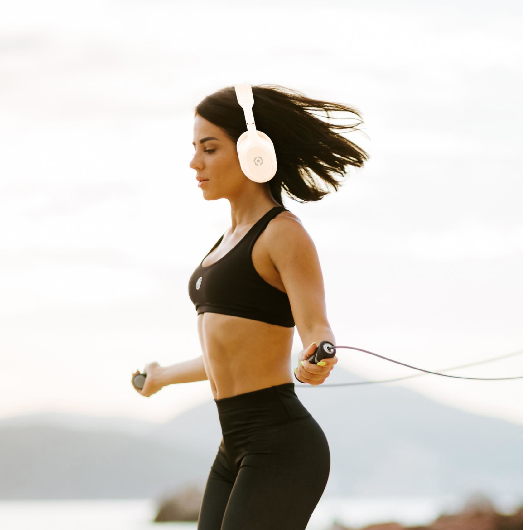Celly HyperBeat Headset Wired & Wireless Head-band Calls/Music USB Type-C Bluetooth White – image 6