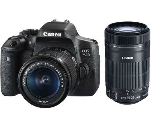 Canon 750D + 18-55mm IS STM + 55-250mm IS STM – image 1