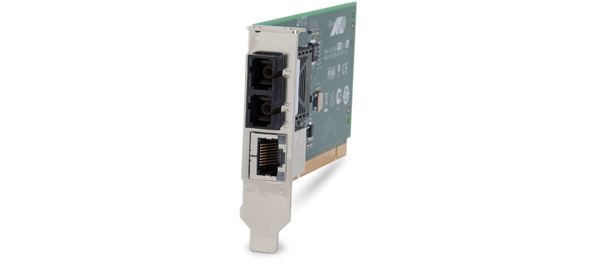Allied Telesis MC102XLPCI network media converter Internal 100 Mbit/s 1310 nm Multi-mode Green