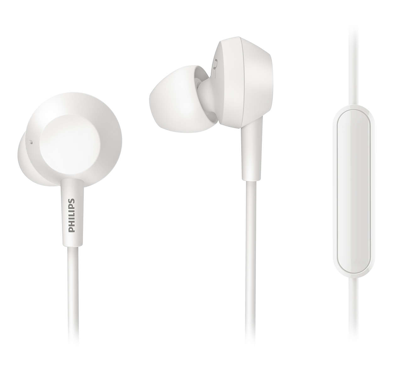 Philips 3000 series TAE4105WT/00 headphones/headset Wired In-ear Calls/Music White – image 2
