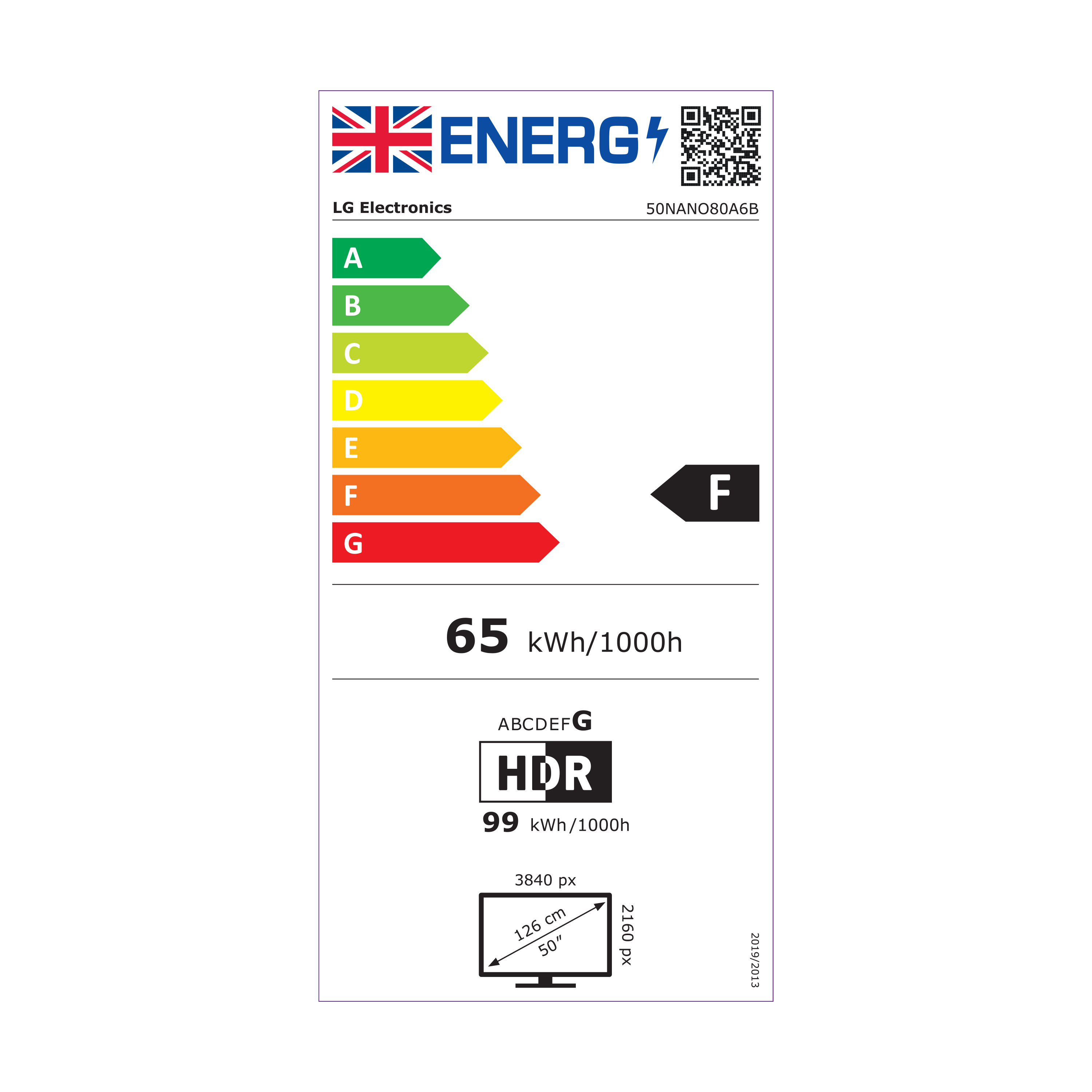 LG 50NANO80A6B.AEK TV 127 cm (50 ) 4K Ultra HD Smart TV Wifi Bleu Neuf — photo 12